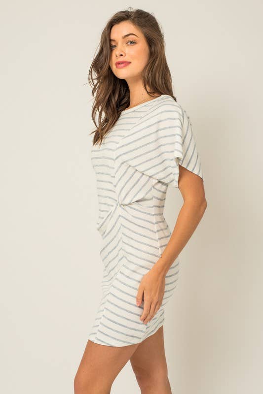 Twist Stripe Dress