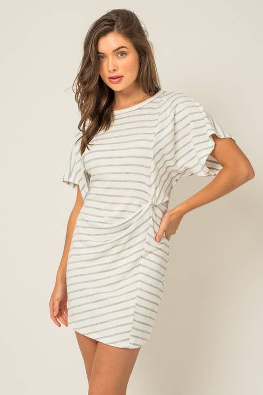 Twist Stripe Dress