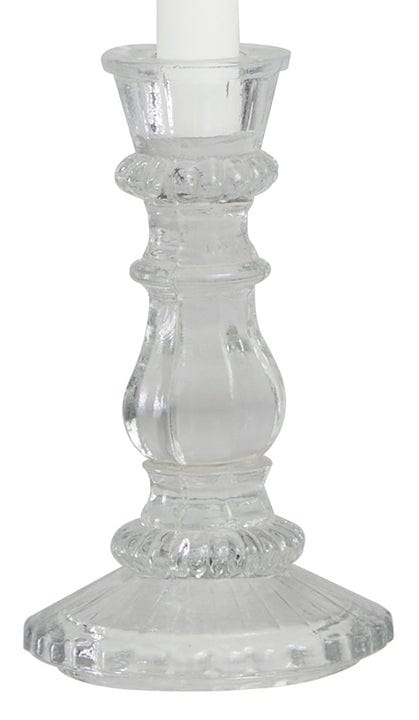 Vintage Glass Taper Candleholders