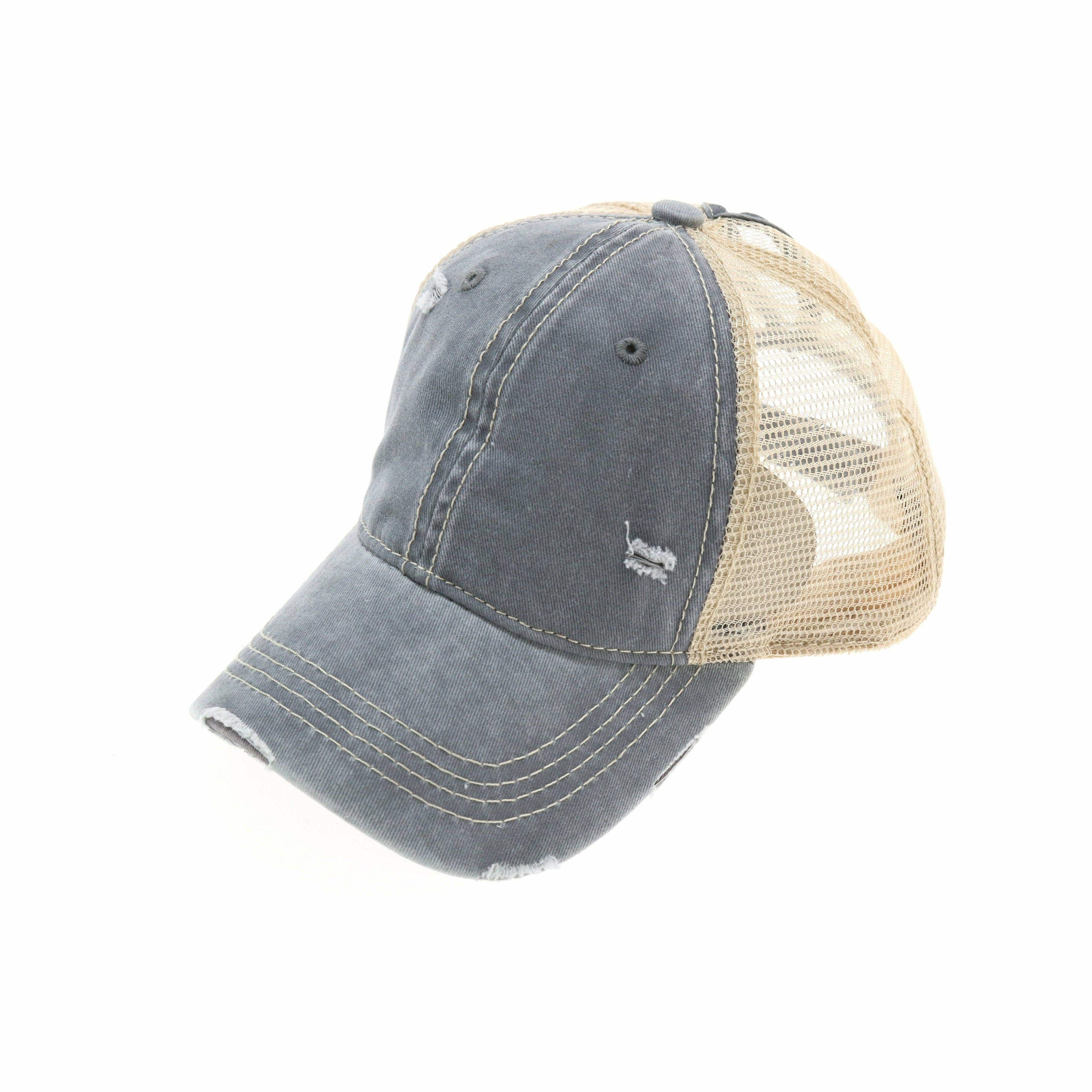 Washed Mesh Back High Pony CC Baseball