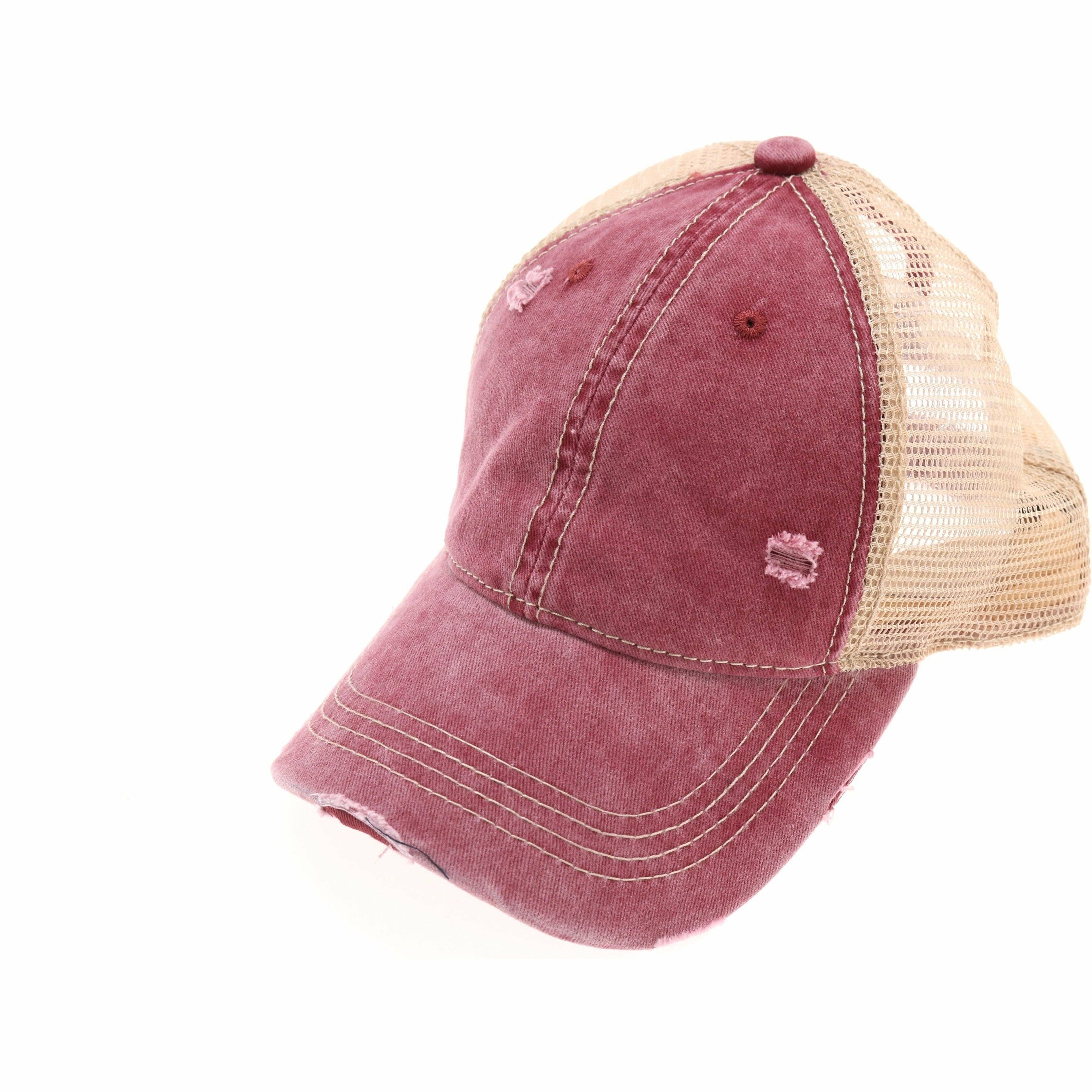 Washed Mesh Back High Pony CC Baseball