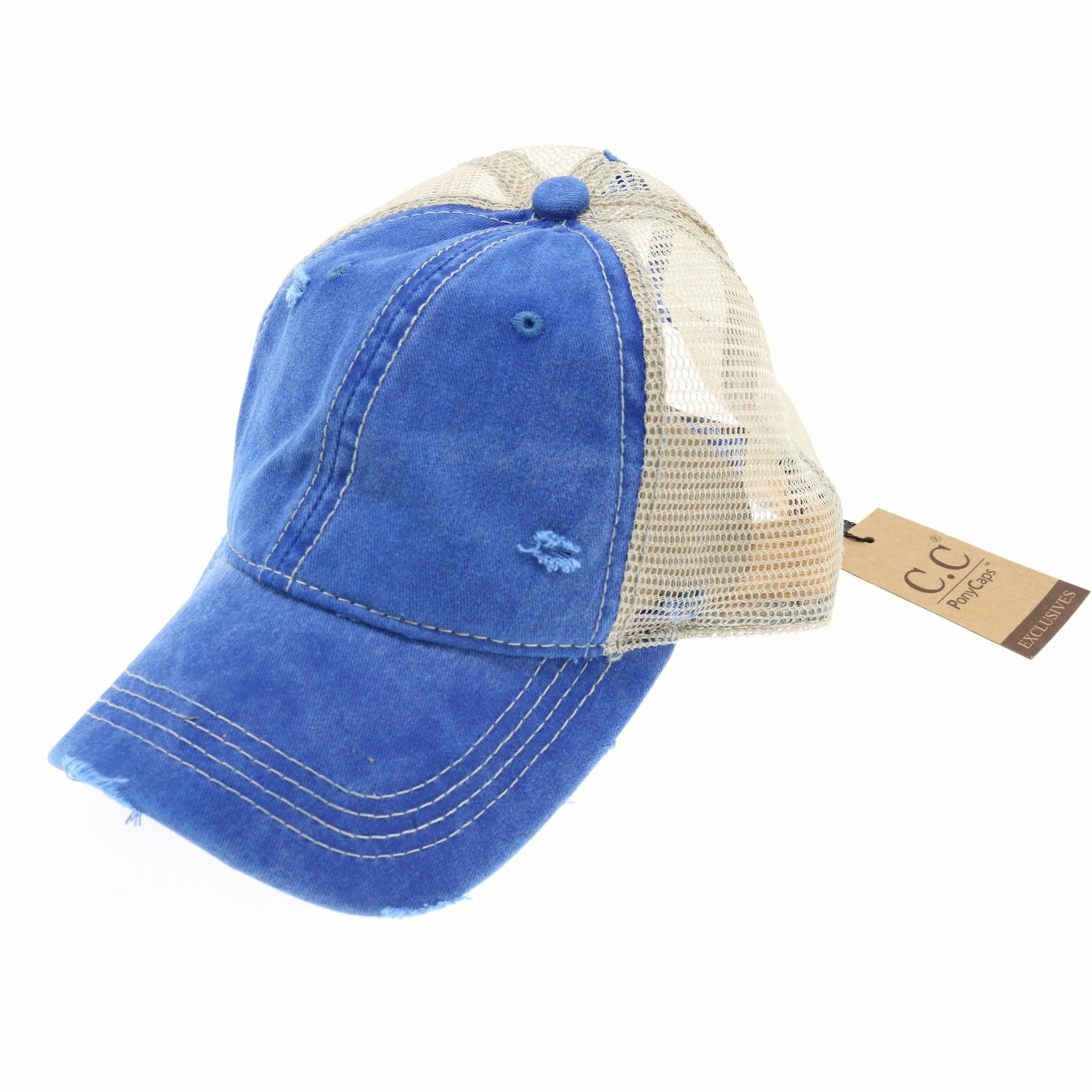 Washed Mesh Back High Pony CC Baseball