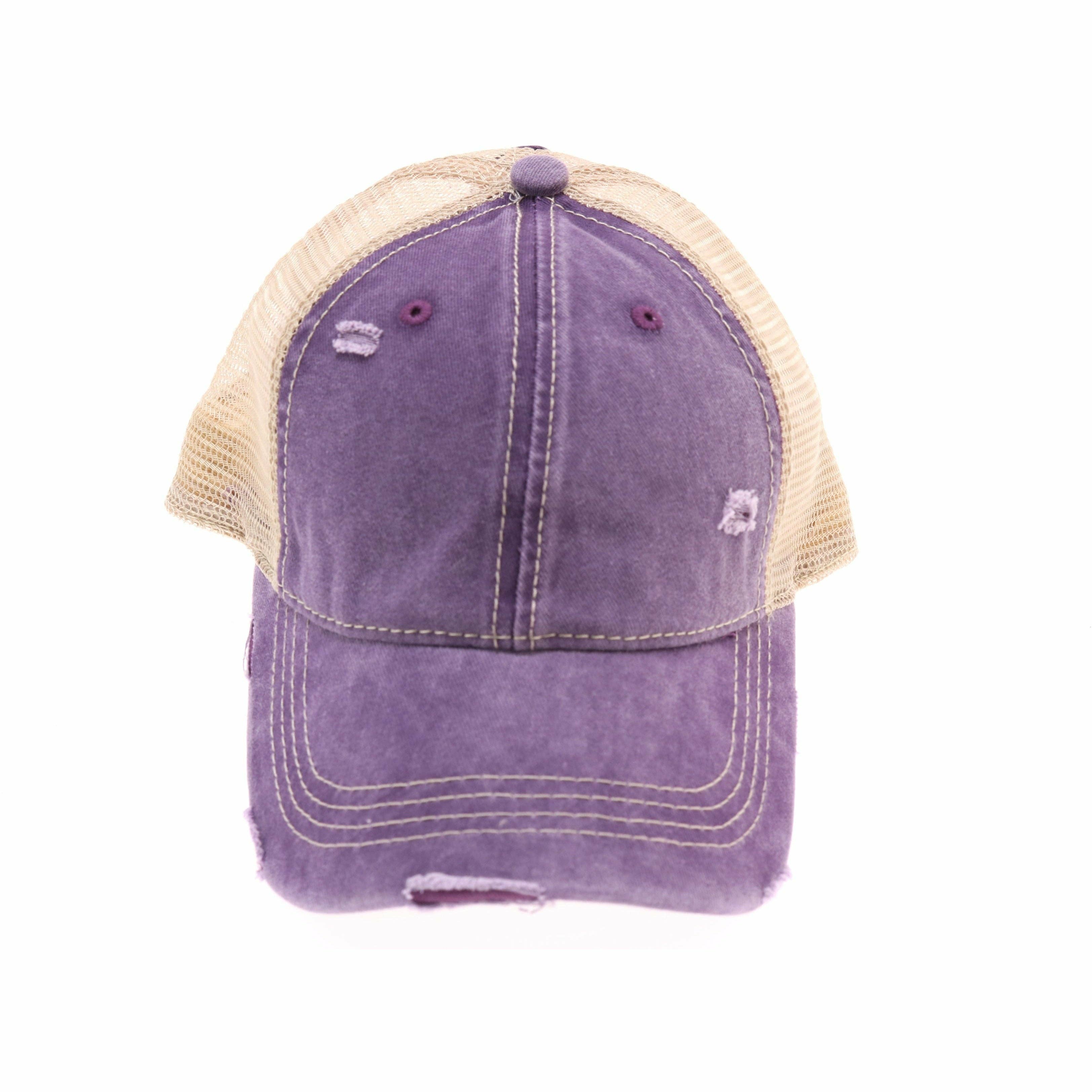 Washed Mesh Back High Pony CC Baseball