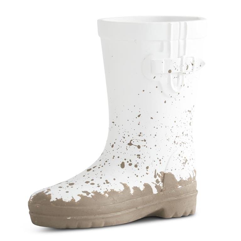 White Resin Rainboot 7