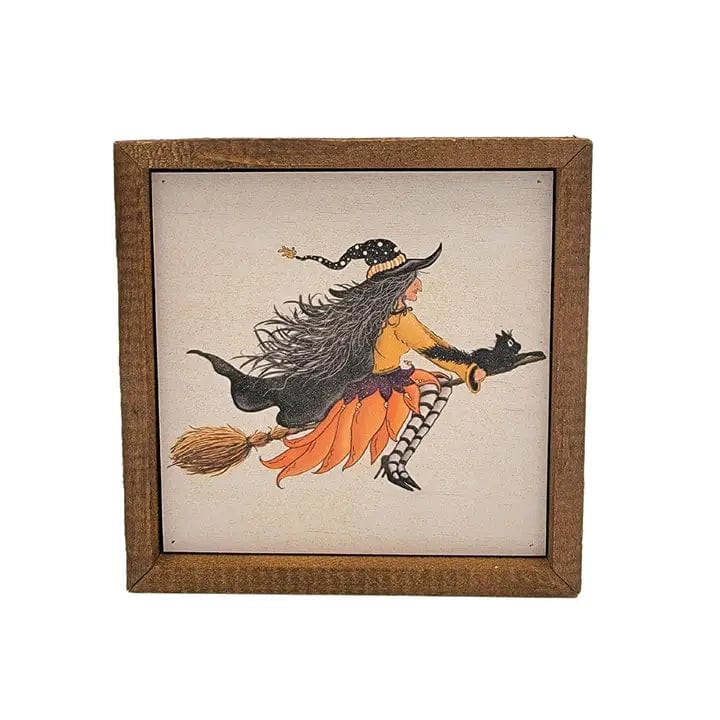 LKM #23 (Lori) sign Witch Riding Broom Sign
