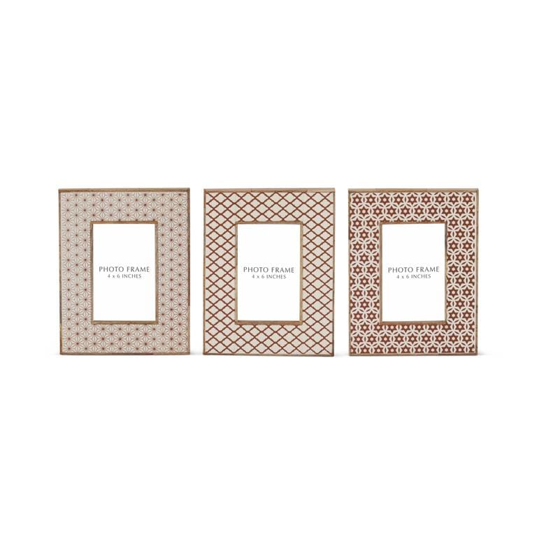 K&K Frame Wood & Resin Tile Frame