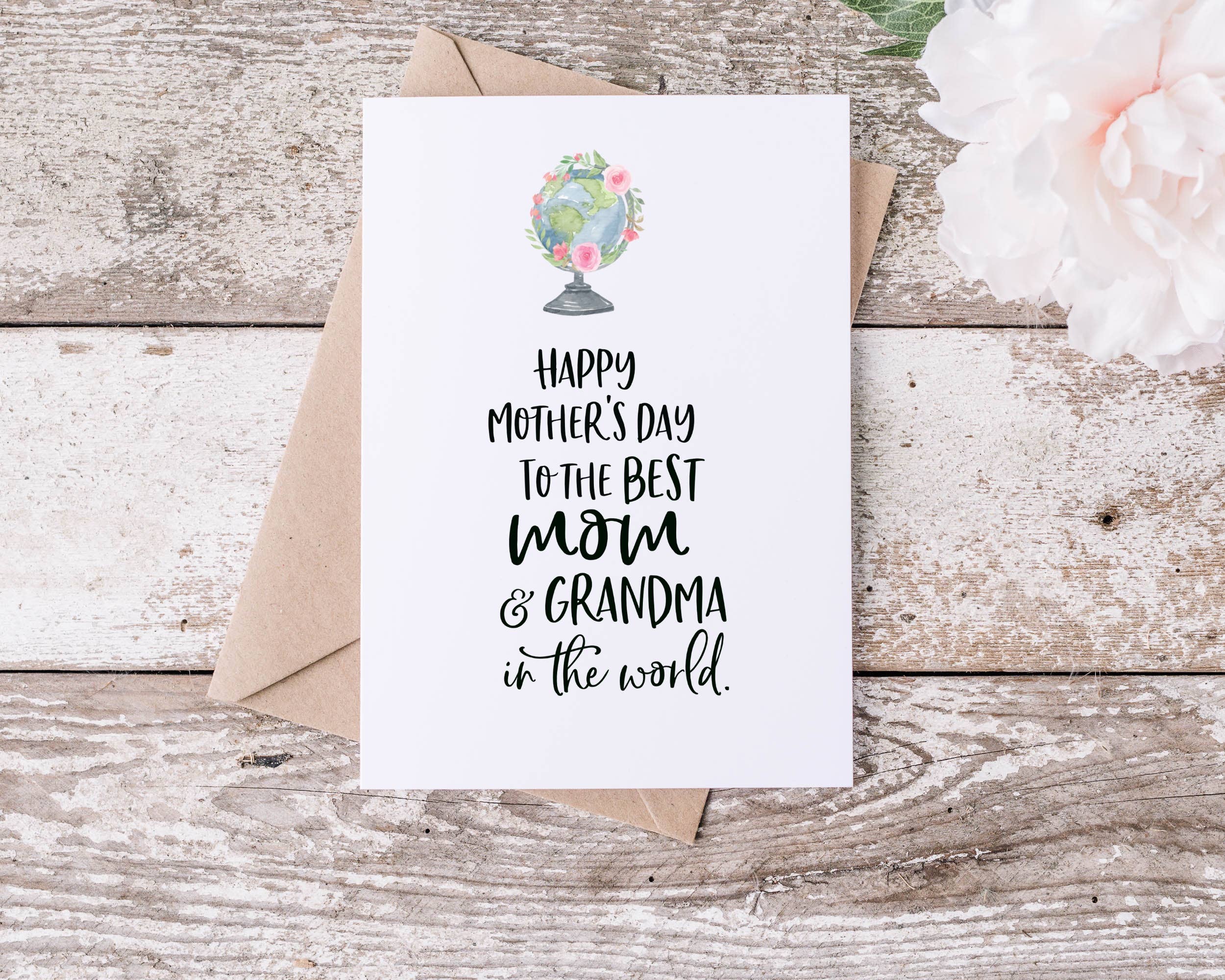 Best Mom & Grandma Mother's Day Card