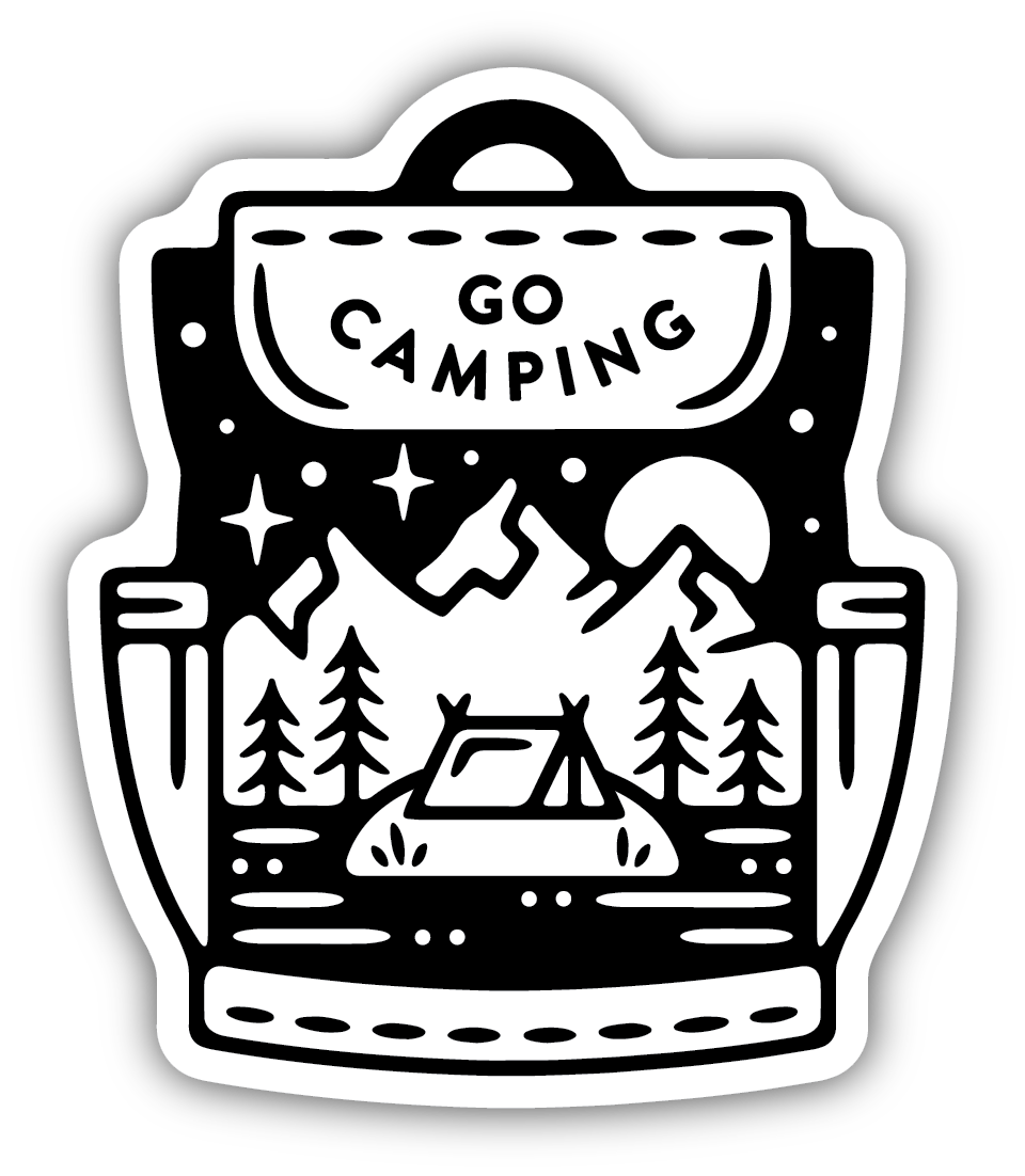 Backpack Scene Vinyl Sticker
