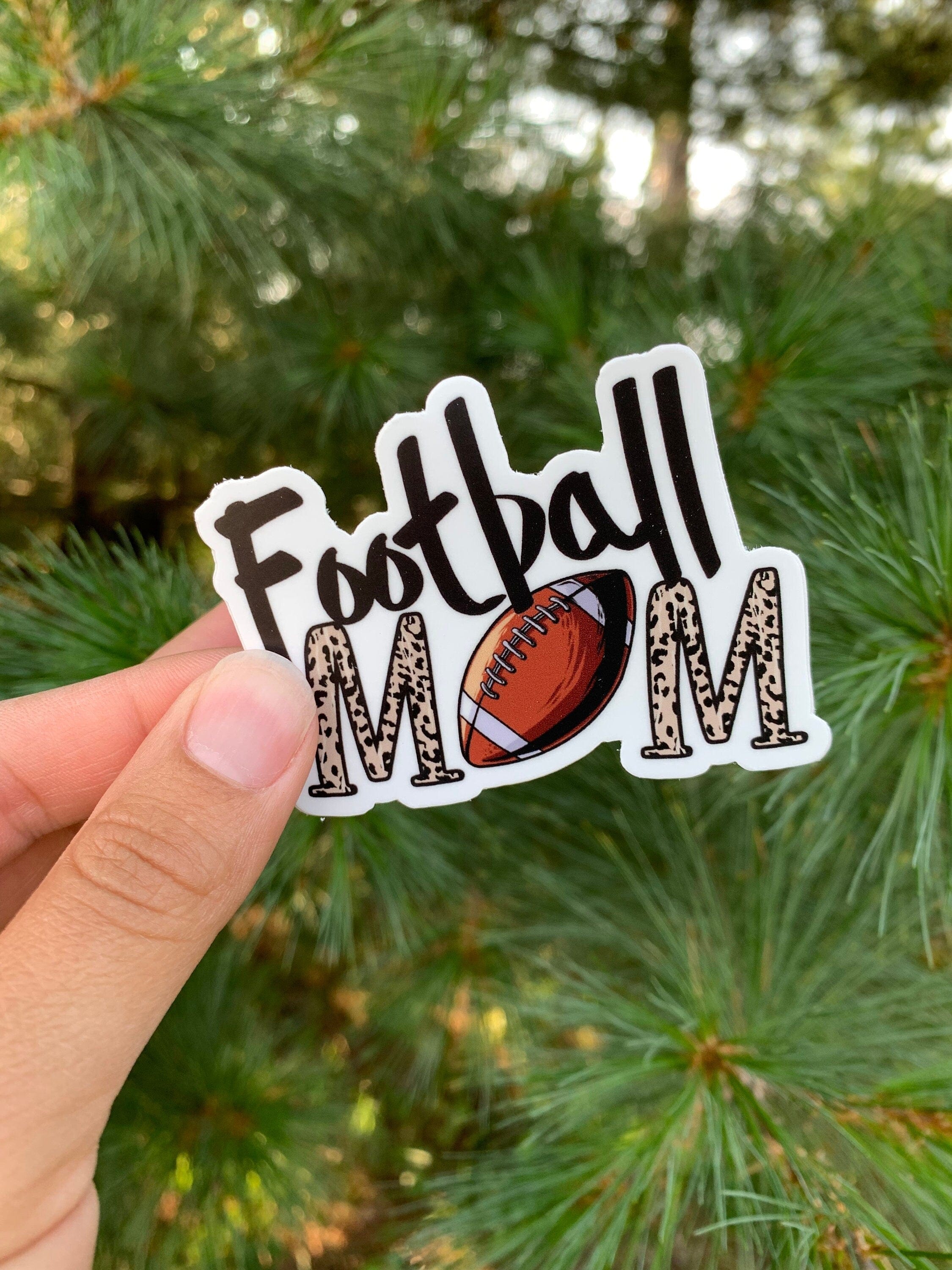Football Mom Vinyl Sticker