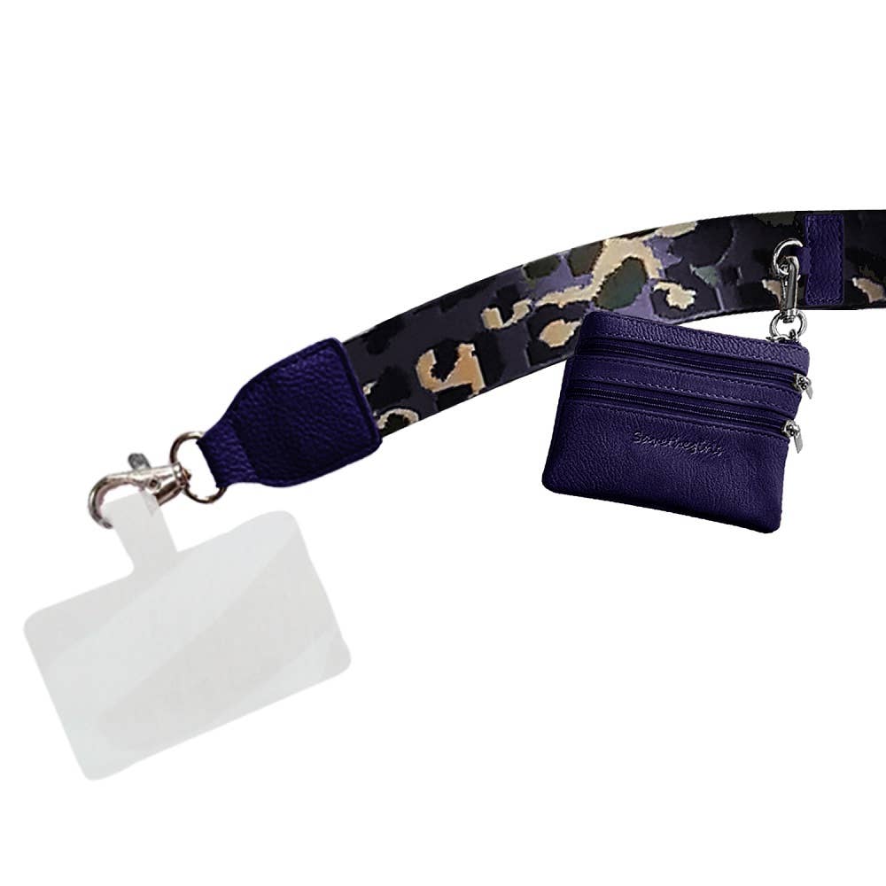 Leopard Collection Clip & Go Strap with Pouch