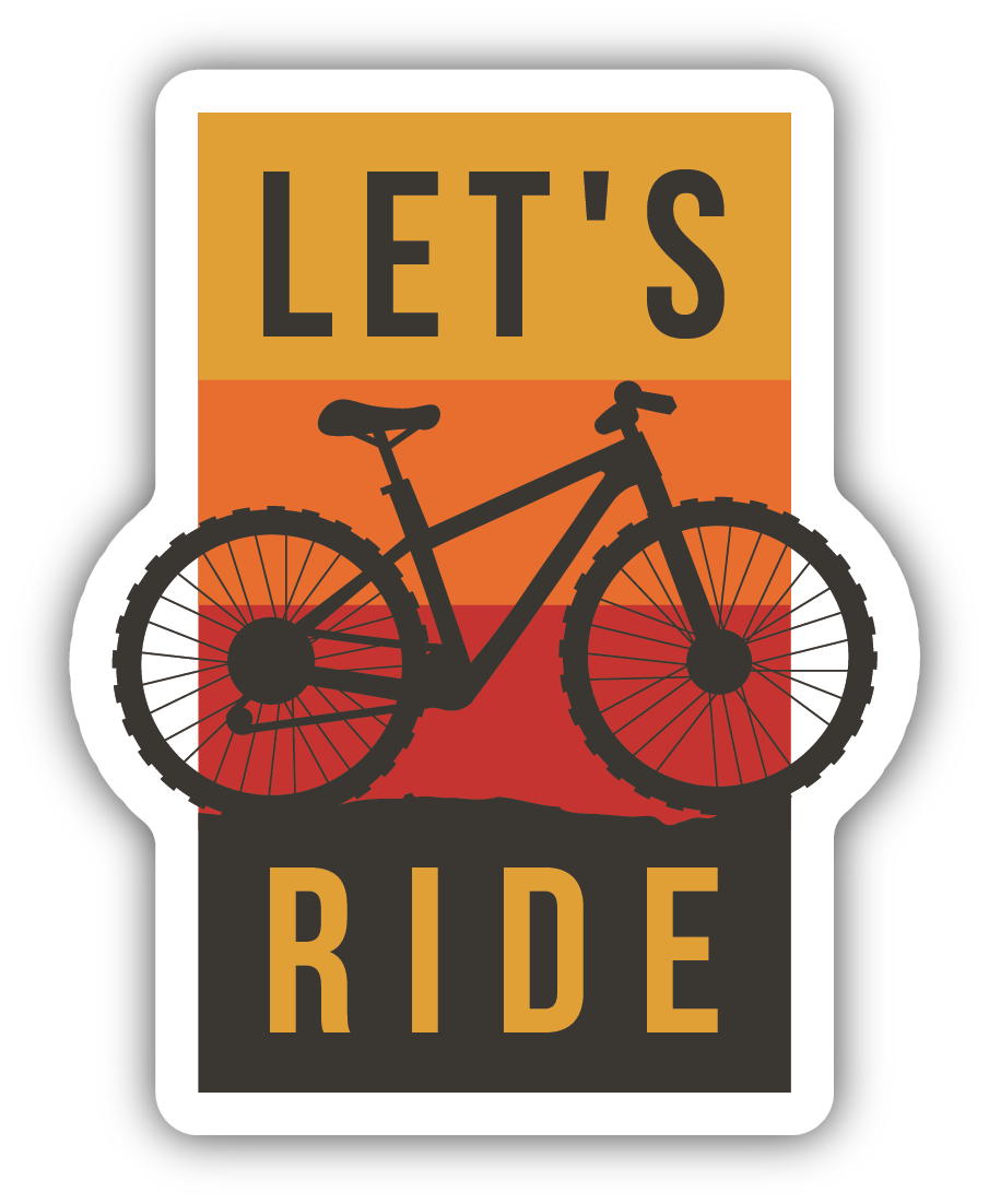 Let's Ride Vinyl Sticker