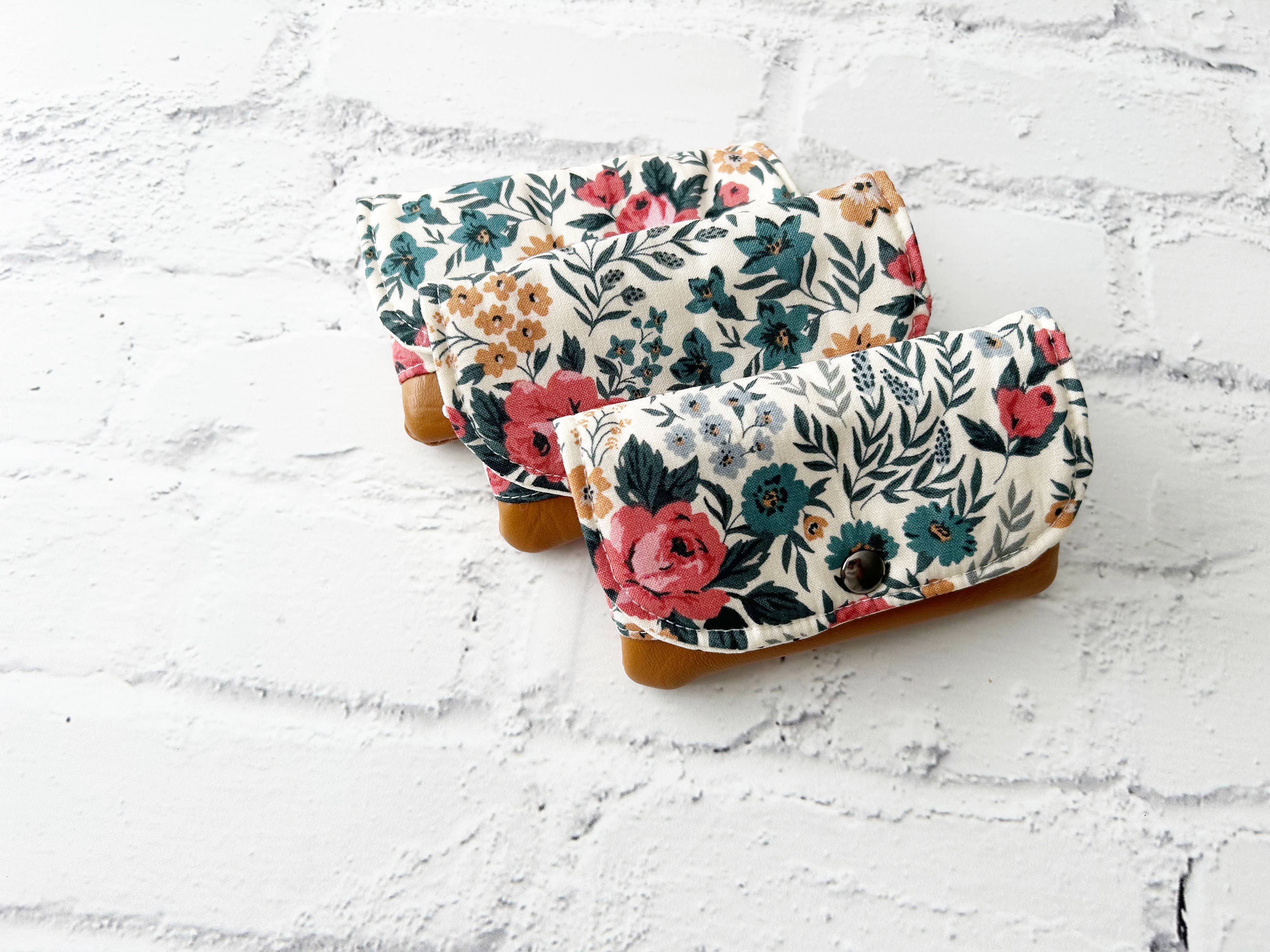 Mini Watercolor Floral Wallet