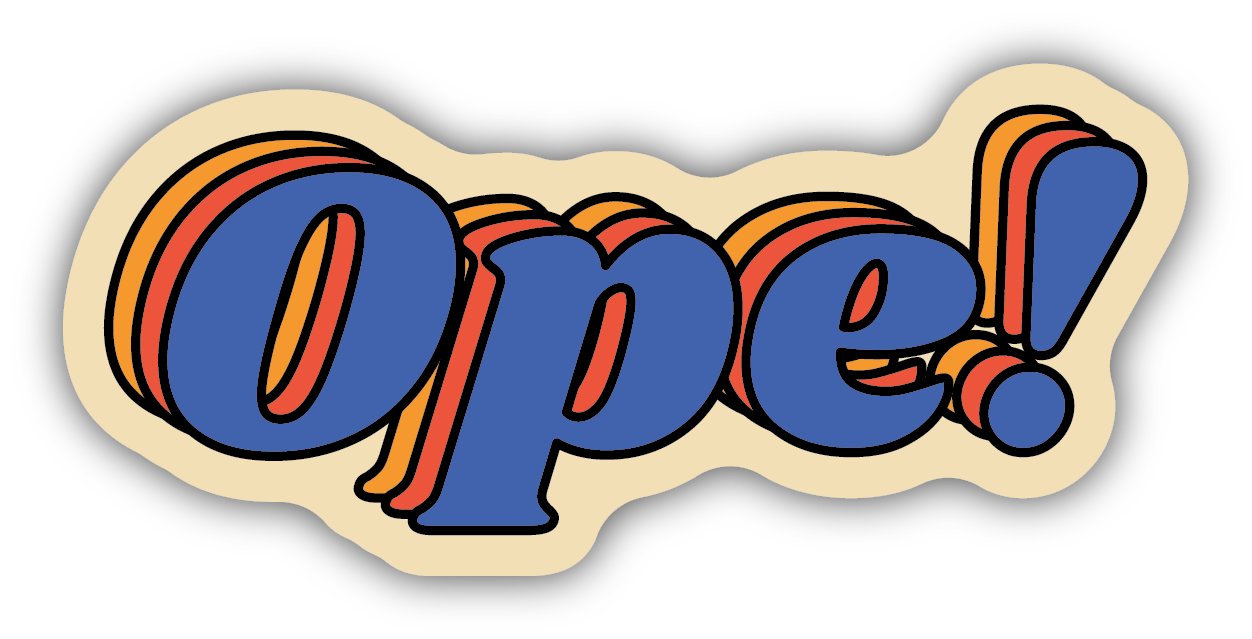 Ope Vinyl Sticker