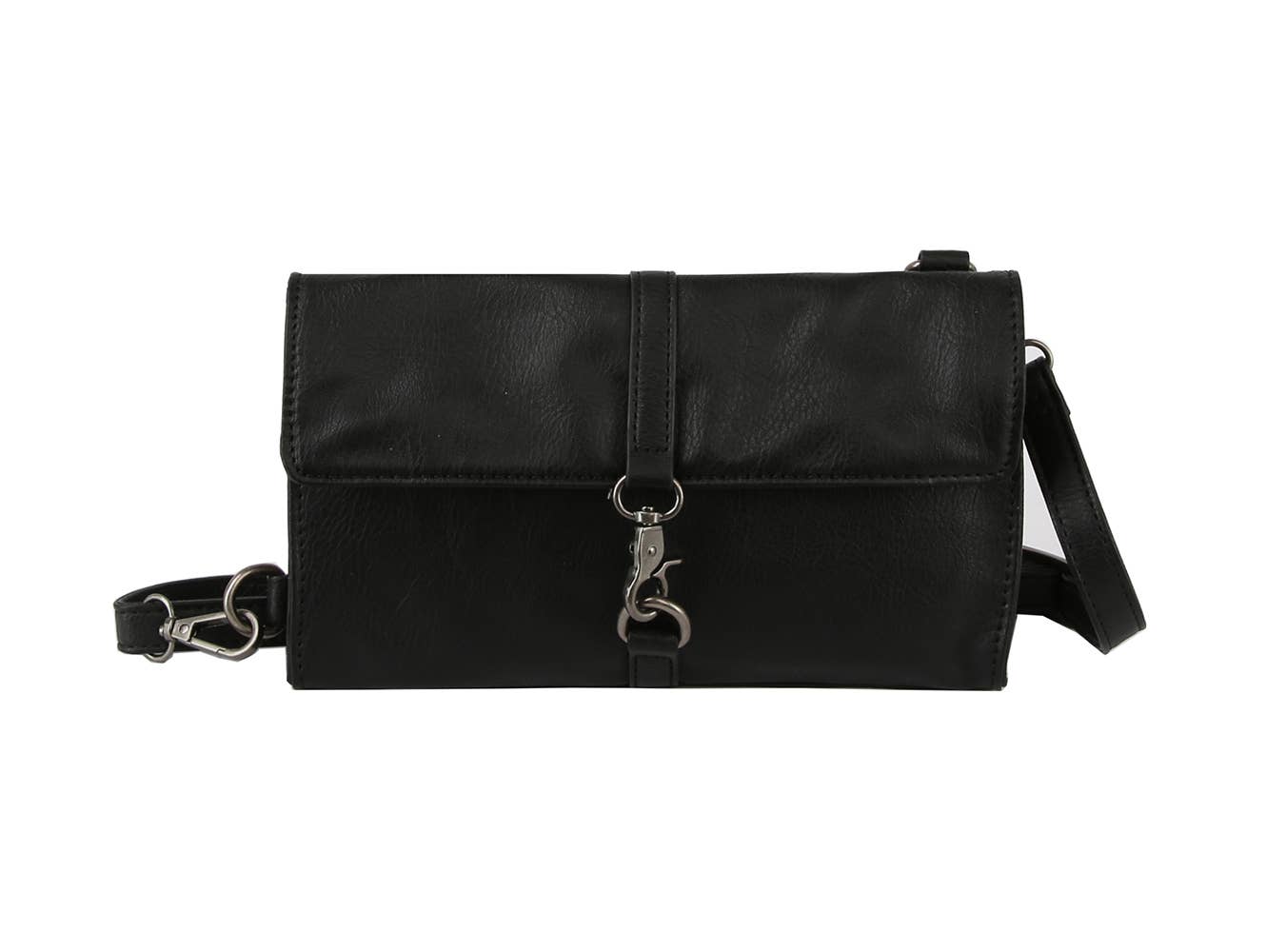Handbag Factory Corp purse Black Small Crossbody Purse Casual Messenger Bag