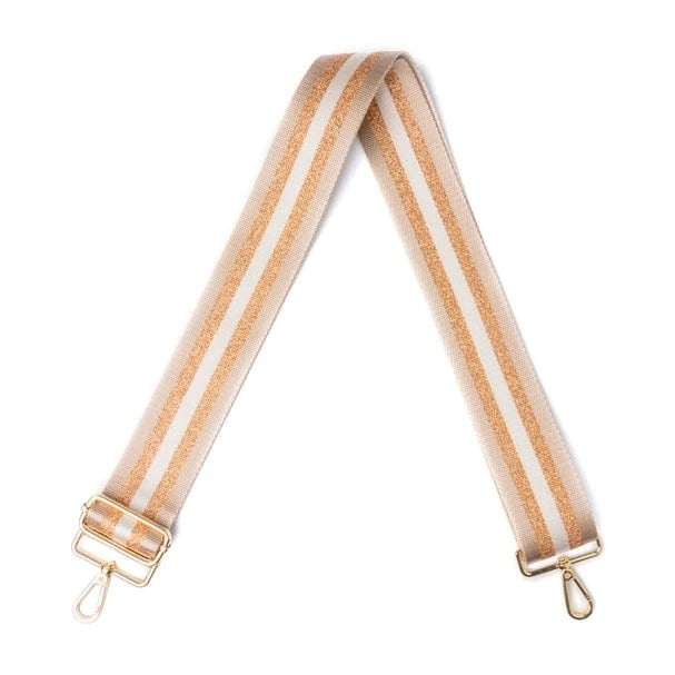 Striped Sparkly Interchangeable Bag Strap