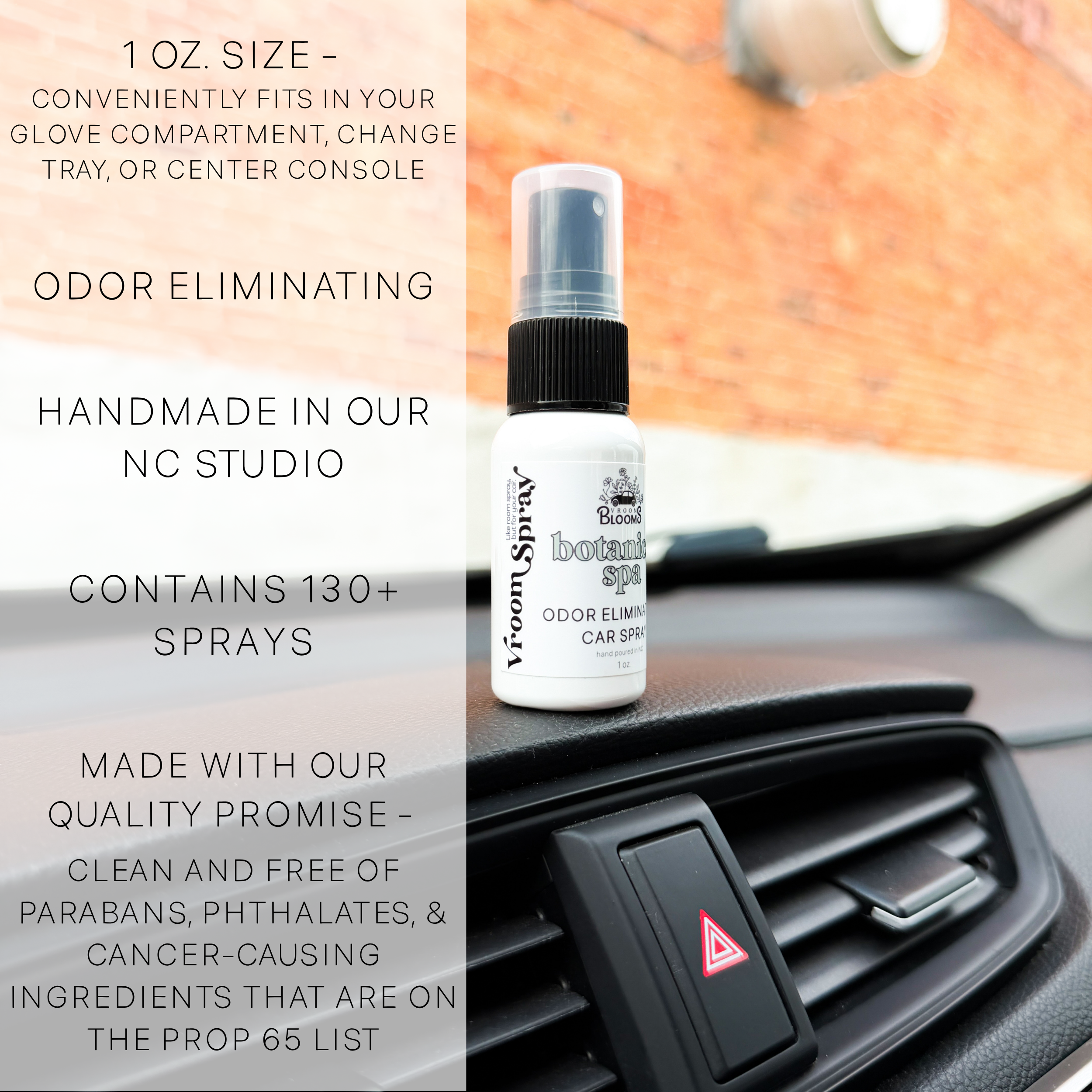 Vroom Spray Odor Eliminating Car Air Freshener & Interior Spray