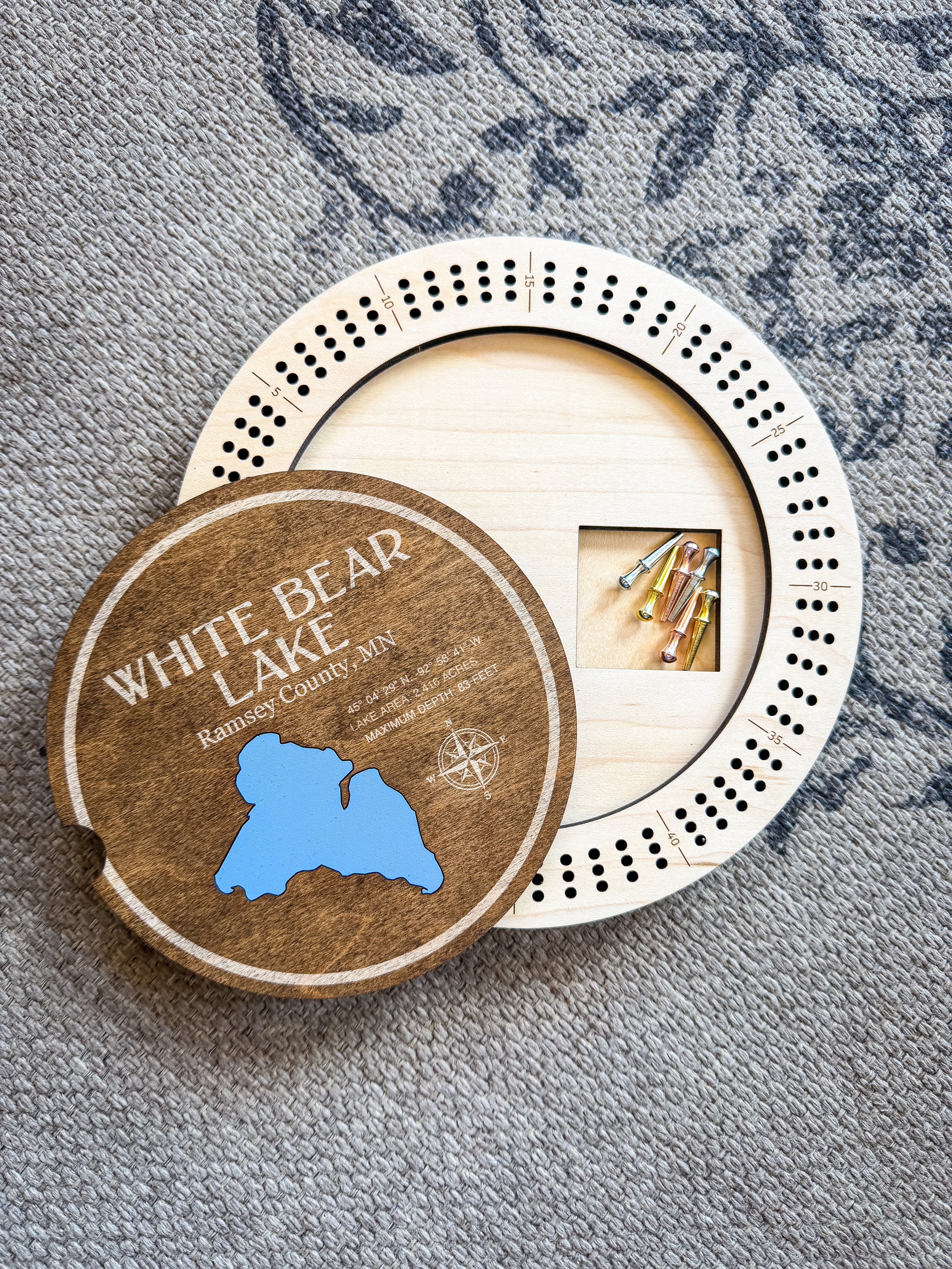 White Bear Lake Cribbage Board