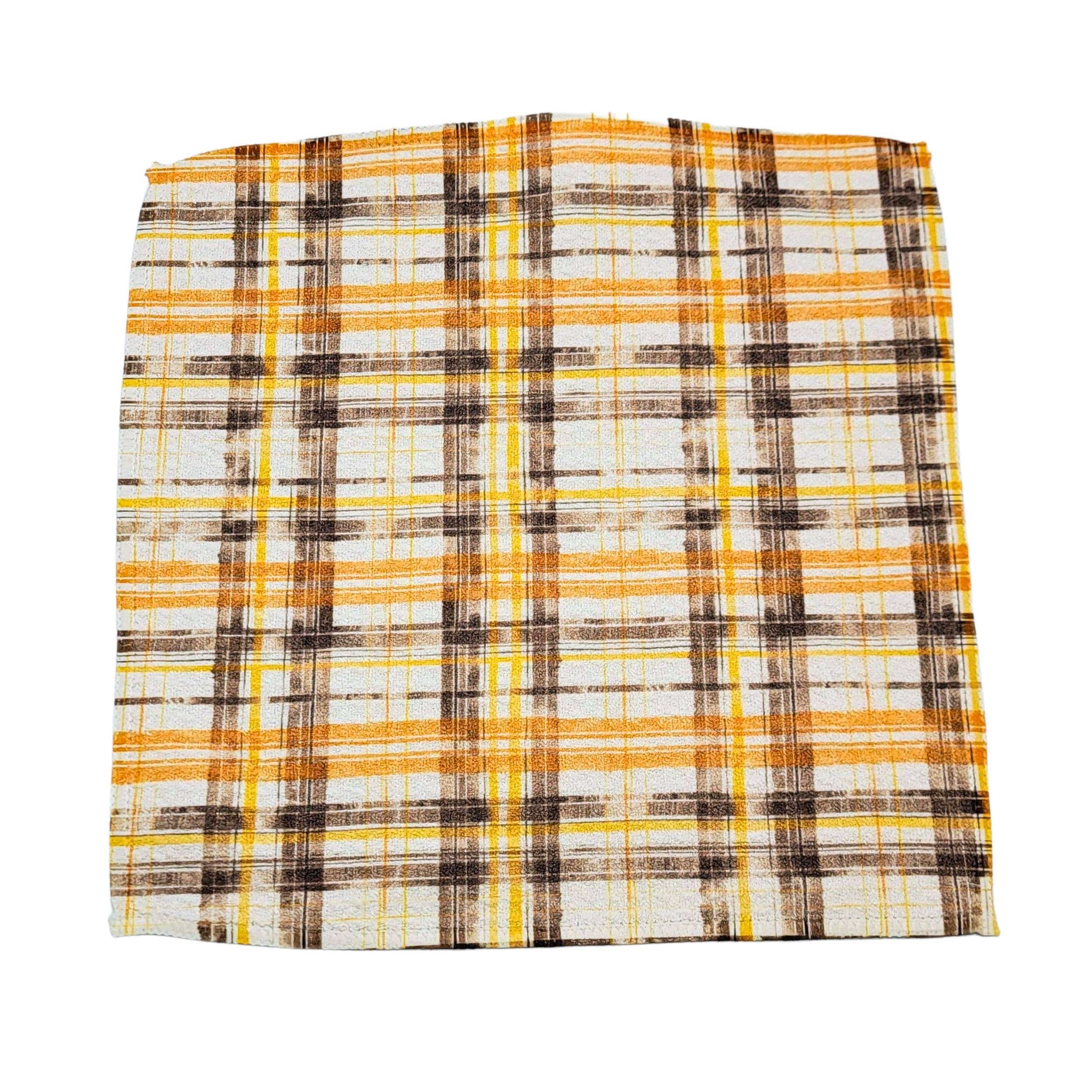 Fall Flannel Waffle Dishcloth - Fall Decor