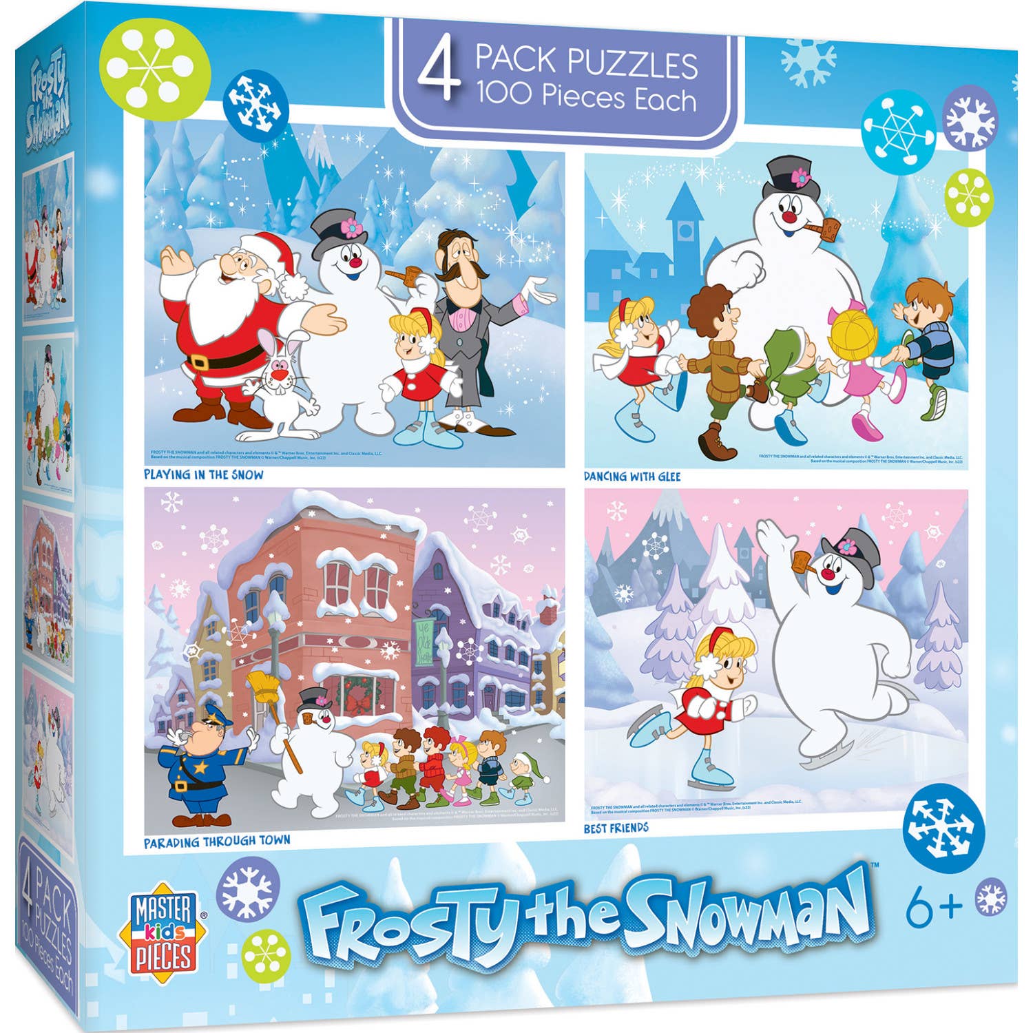 Frosty the Snowman 4-Pack 100 Piece Puzzle