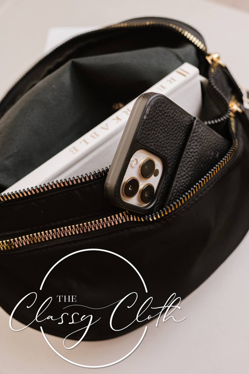 Black Farah Fanny Pack Shoulder Sling Bag