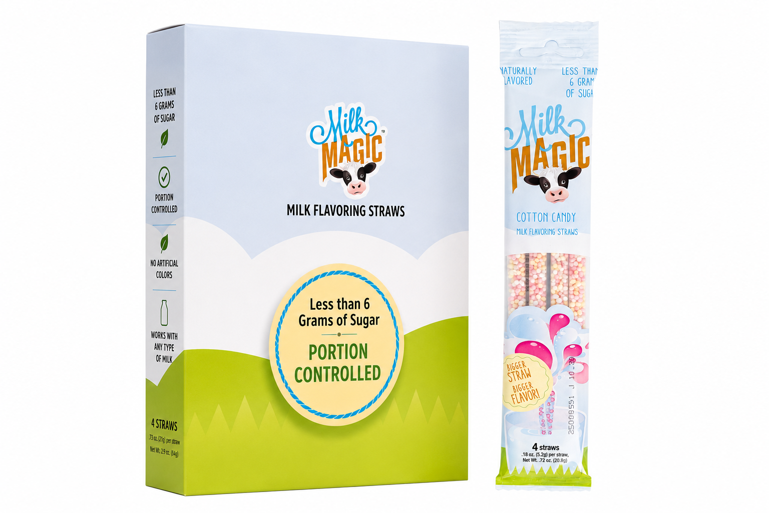 Milk Magic Cotton Candy Milk Flavoring Straws