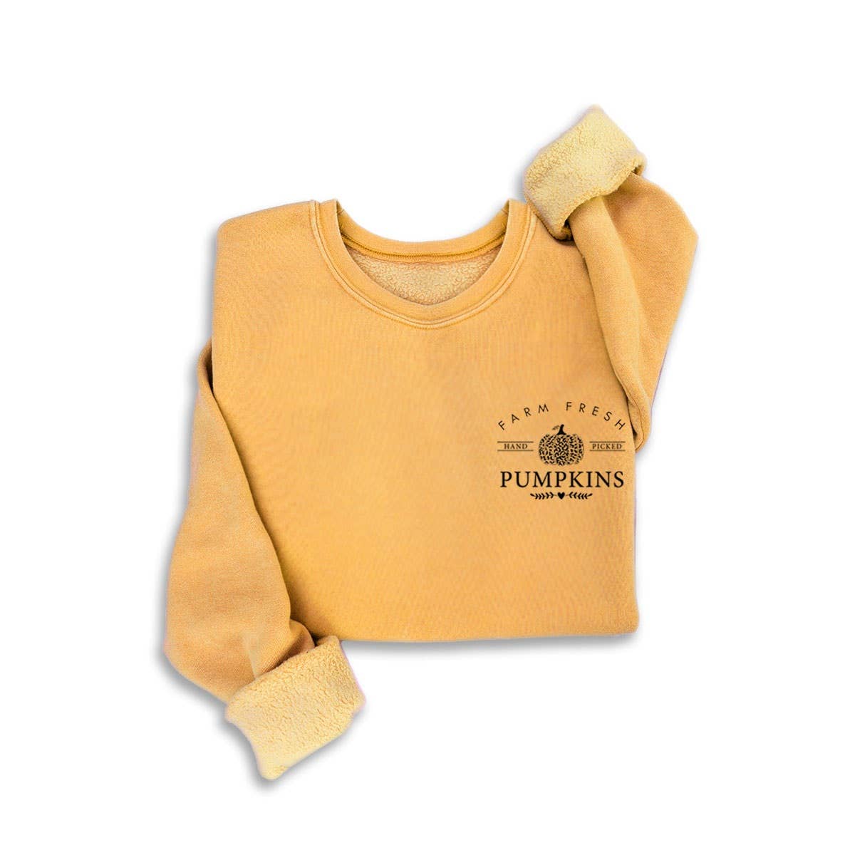 FARM FRESH PUMPKINS MINERAL SWEATSHIRTS: White / S