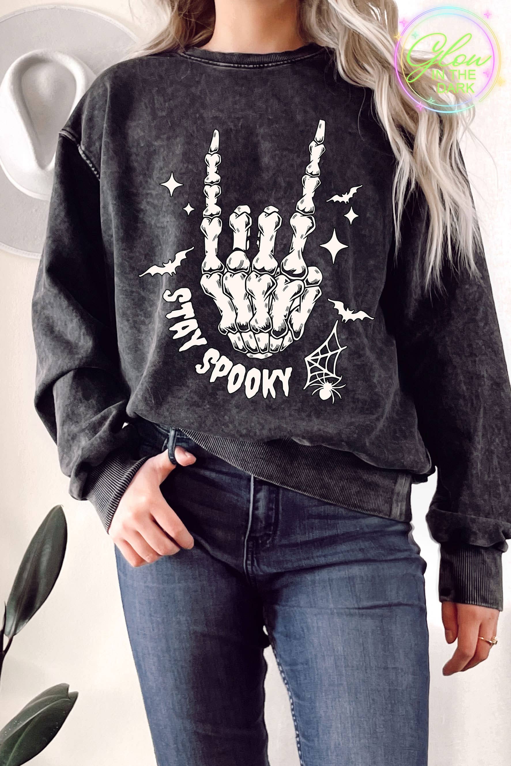 Stay Spooky Mineral Terry Sweatshirt