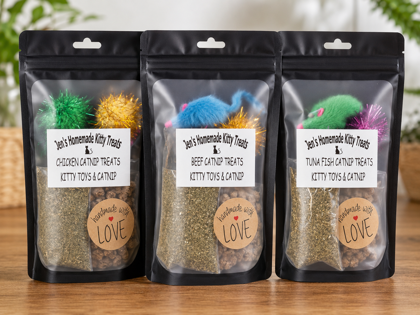 Catnip Treats & Toy Kit Bag