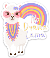 Drama Llama Vinyl Sticker