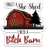 She Shed Vinyl Sticker