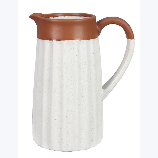 Stoneware Water Pitcher