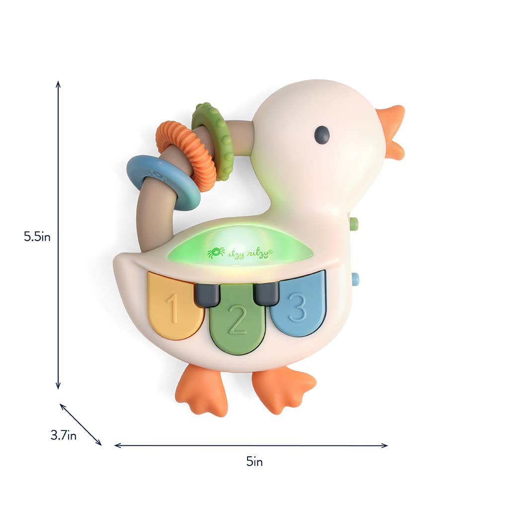 Bitzy Tunes™ Goose - Light-up Interactive Piano Toy