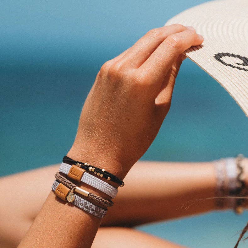 "Fierce" Earthy Tone Animal Print Hair + Wrist Band: Medium