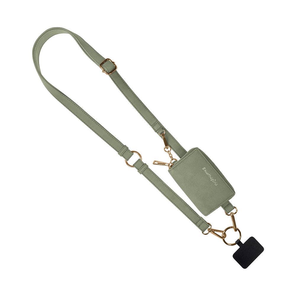 Clip & Go Strap w/Pouch Brushed Vegan Leather: Denim - Denim Pouch