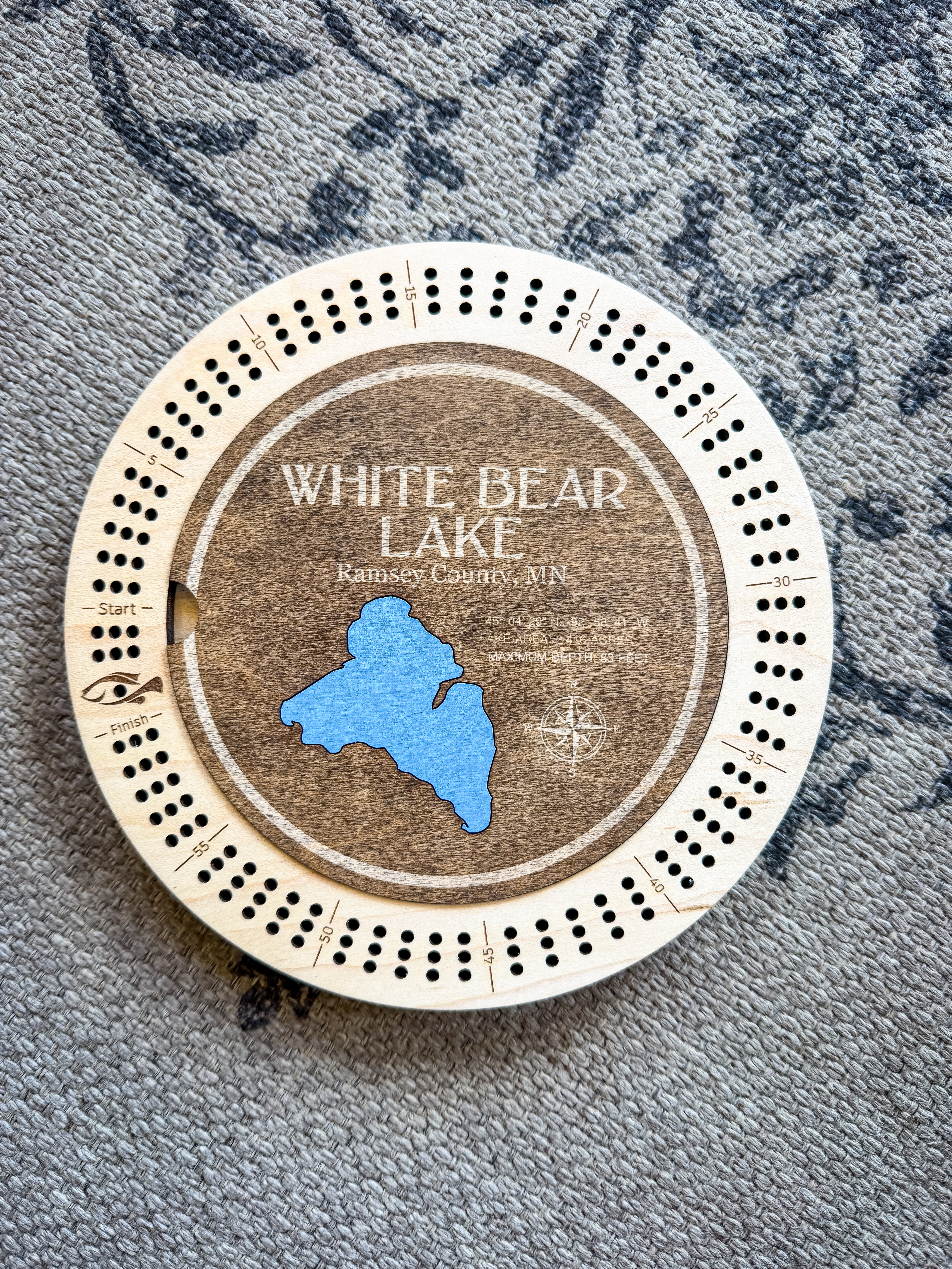White Bear Lake Cribbage Board