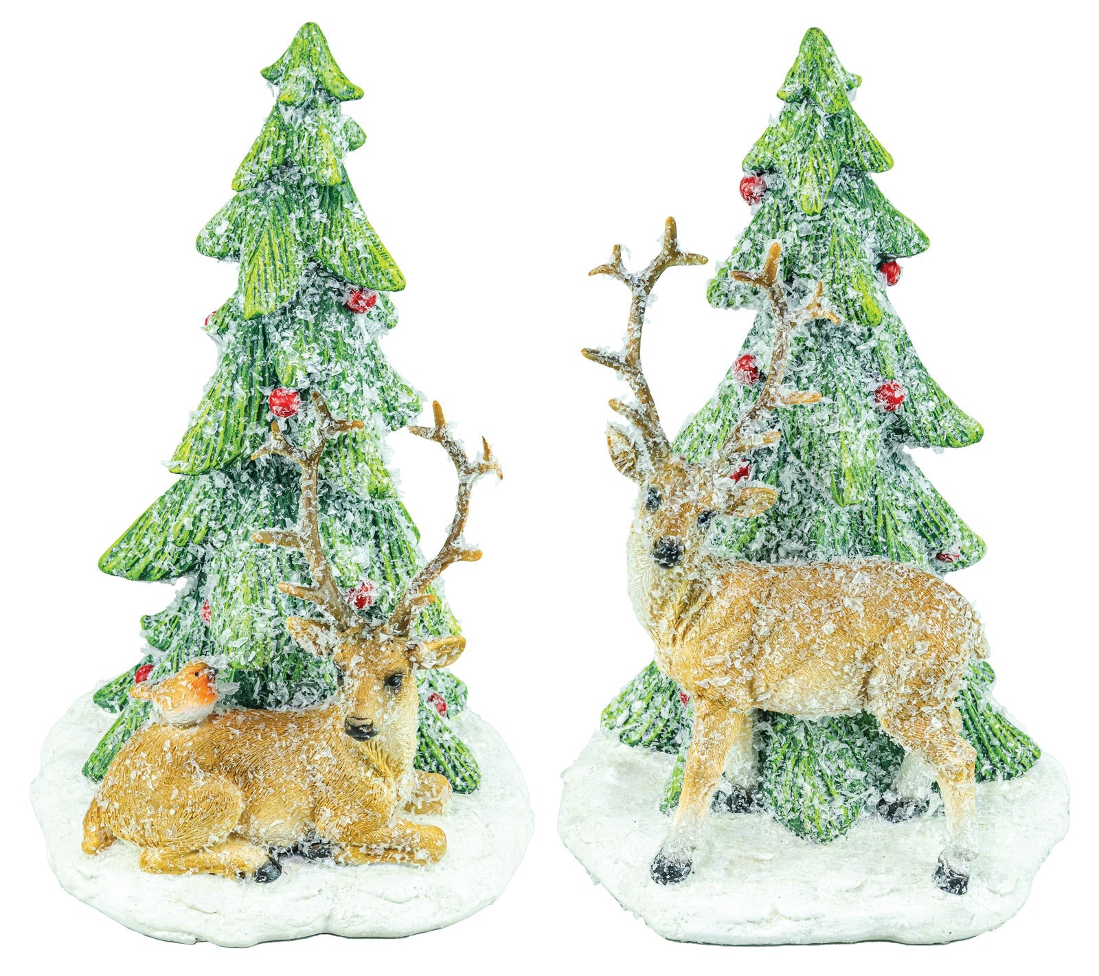 Wintery Deer & Pine
