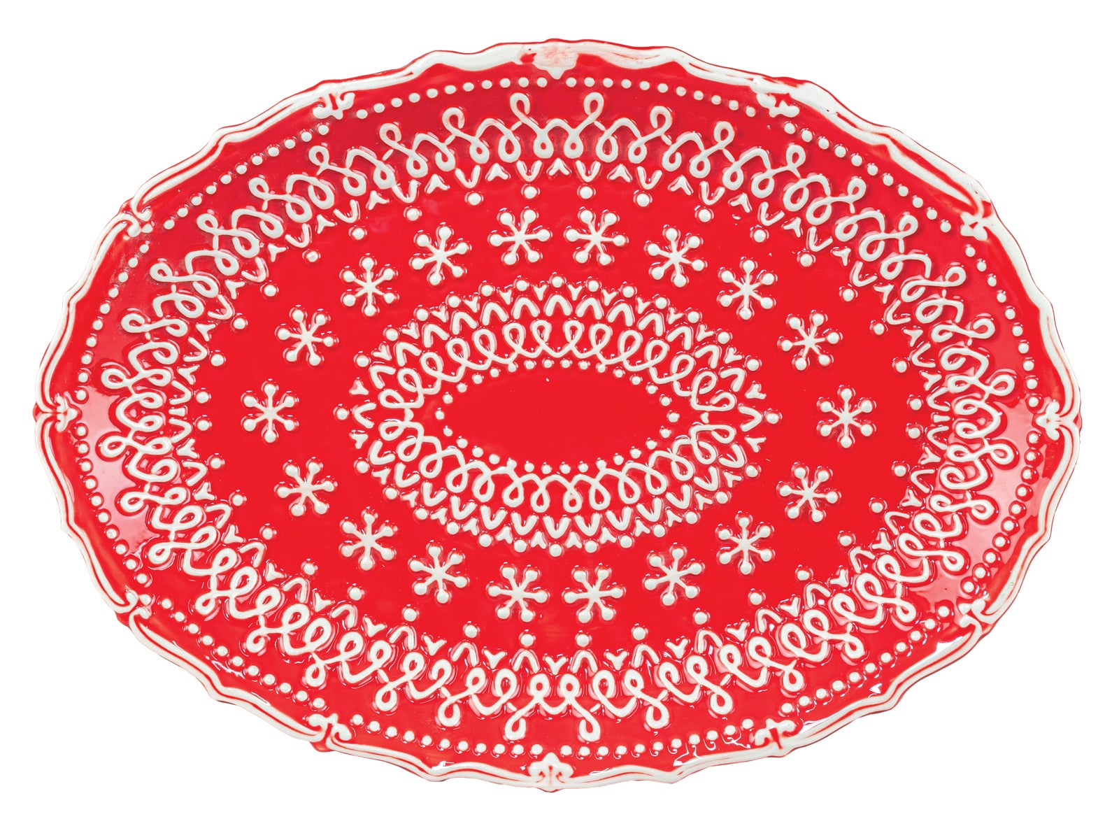 Dessert Festive Red Dish