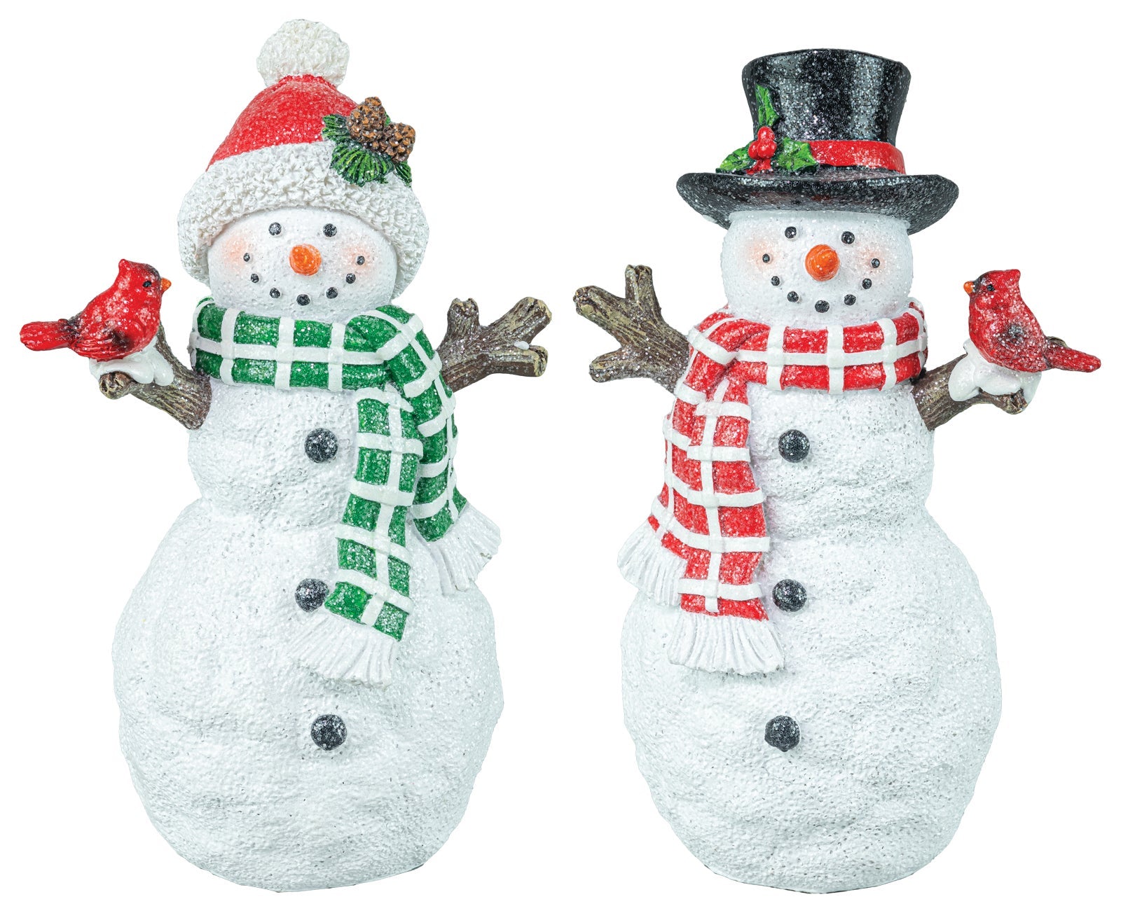 Frosty Cardinal Snowman