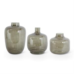 Green Transparent Glass Vases