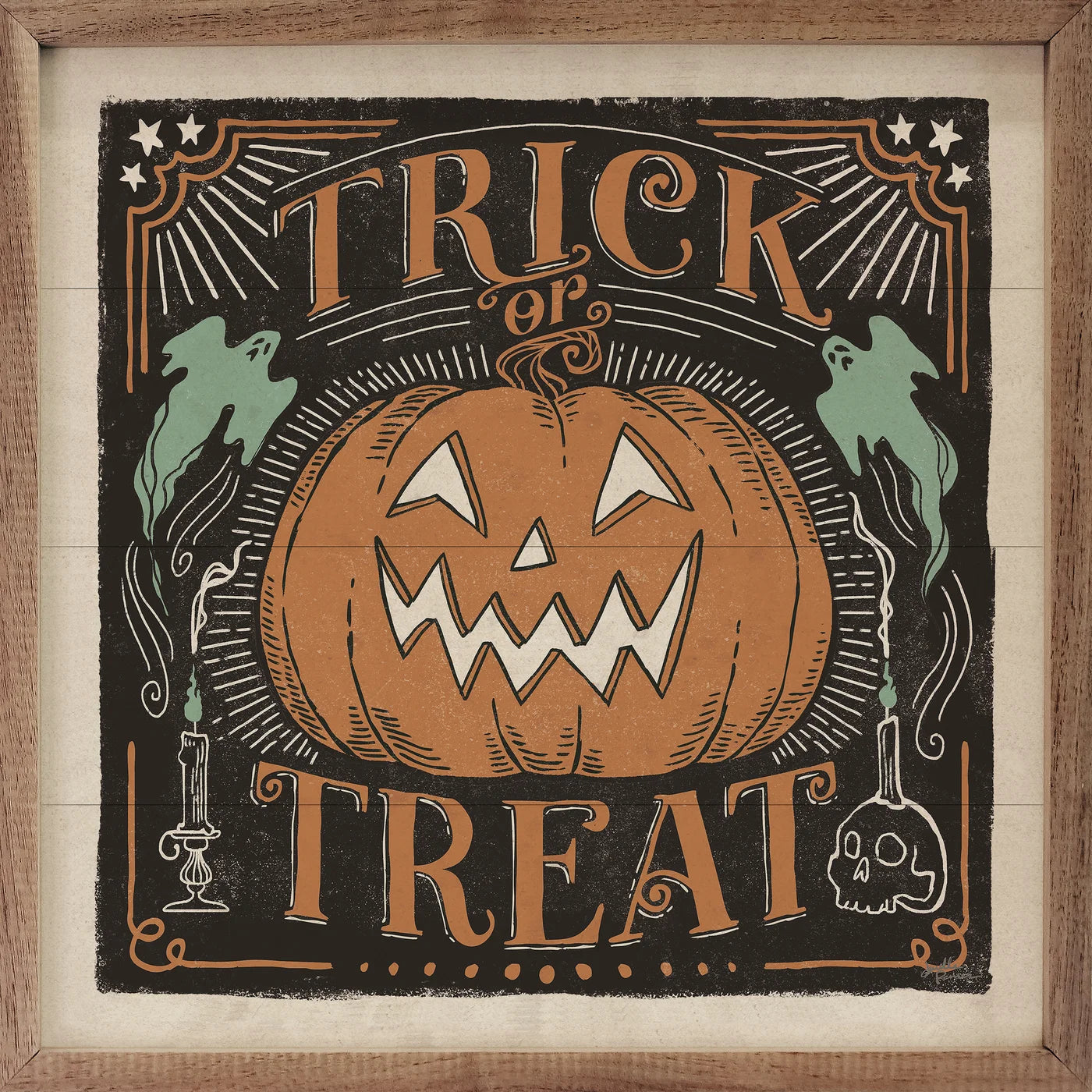 Jack-O-Lantern Trick or Treat Sign