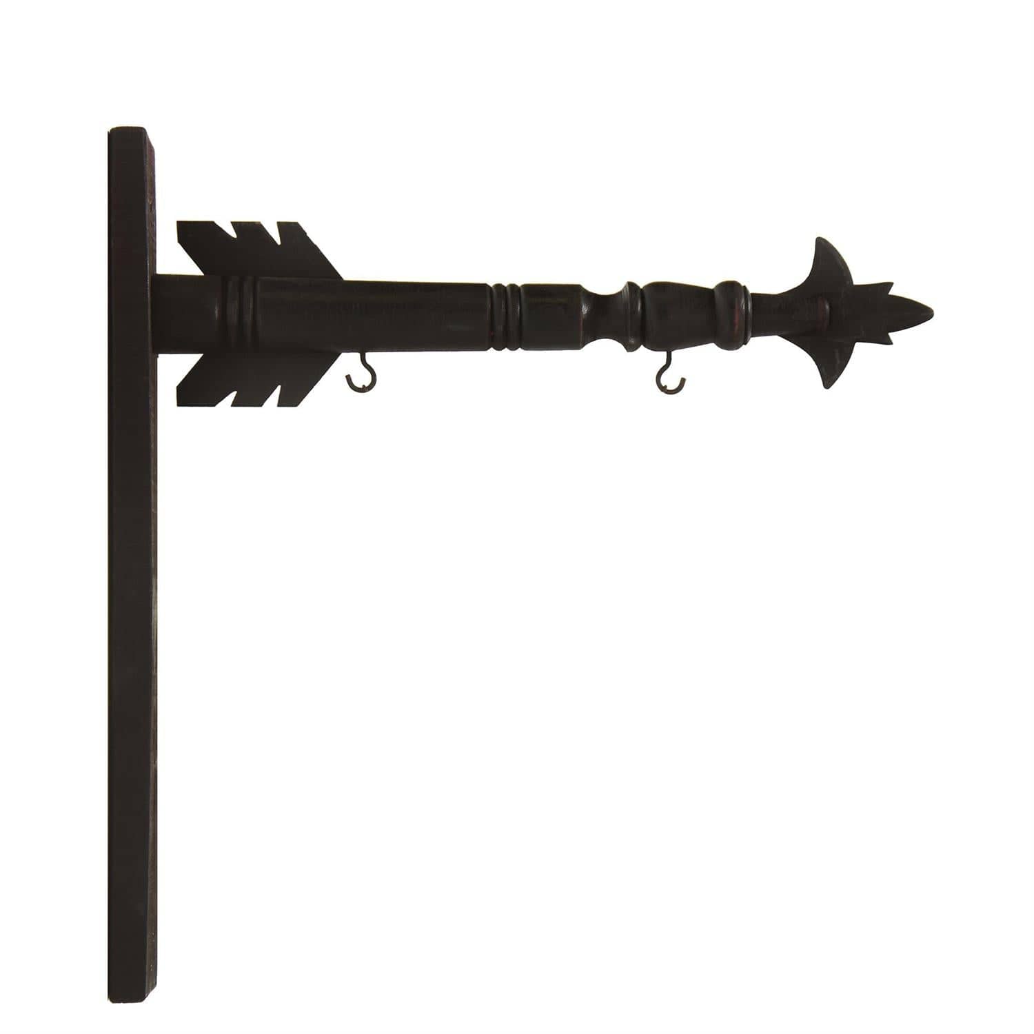 K&K 17.5 Inch Black Wood Arrow Holder