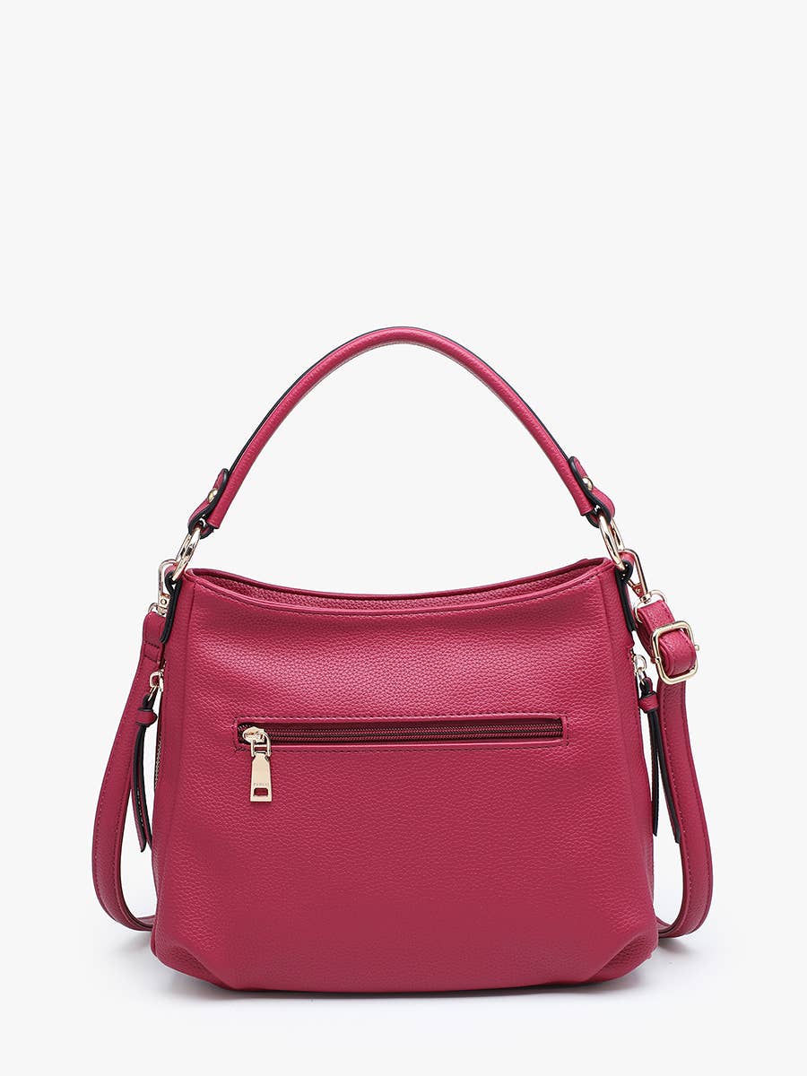 Amari Structured Satchel w/ Dual Side Pockets