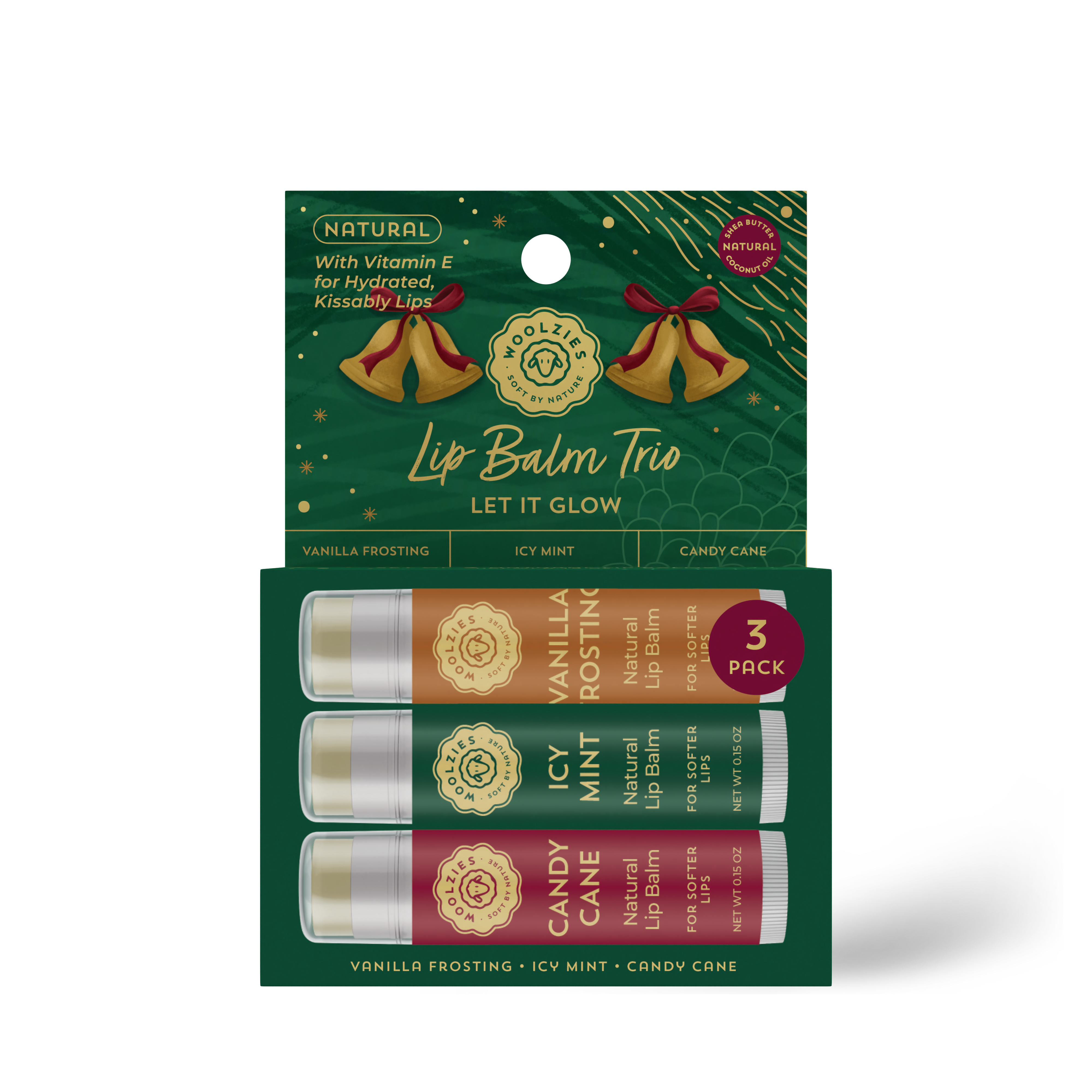 Natural Shea Butter Holiday Lip Balm Trio – LET IT GLOW
