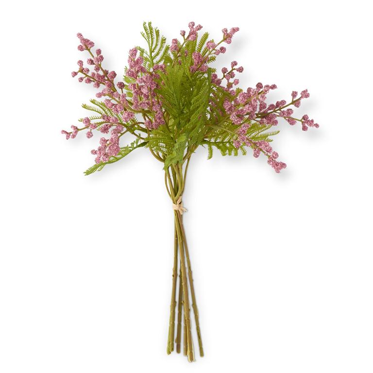 Pink Berry w/ Fern Stem Bouquet- 15