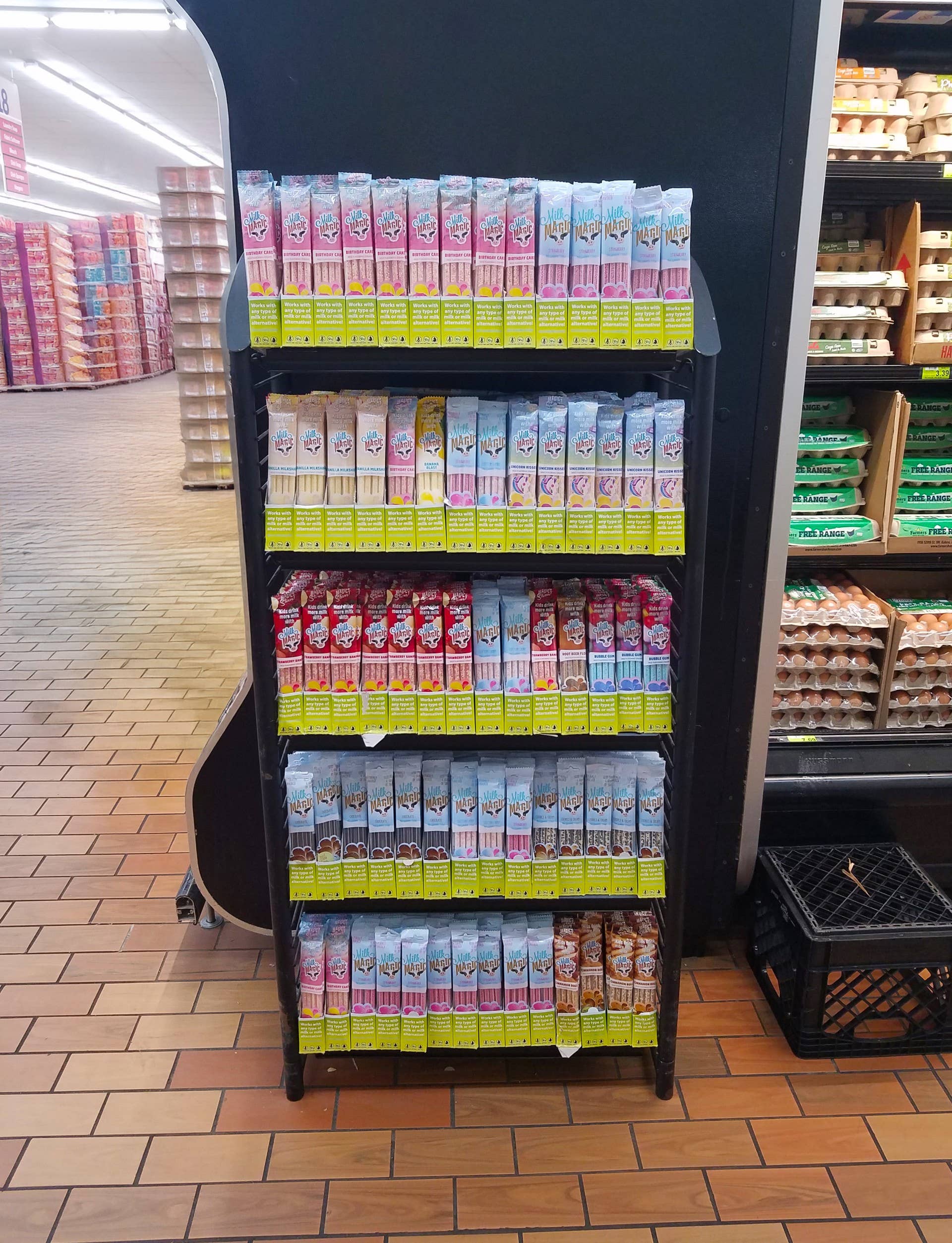 Milk Magic Strawberry Banana Milk Flavoring Straws