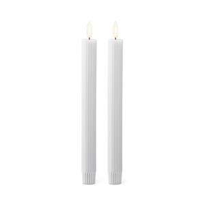 9.75" White Thin Line LED Taper Candles