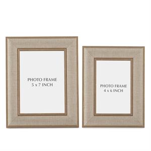 Gold Linen Photo Frames