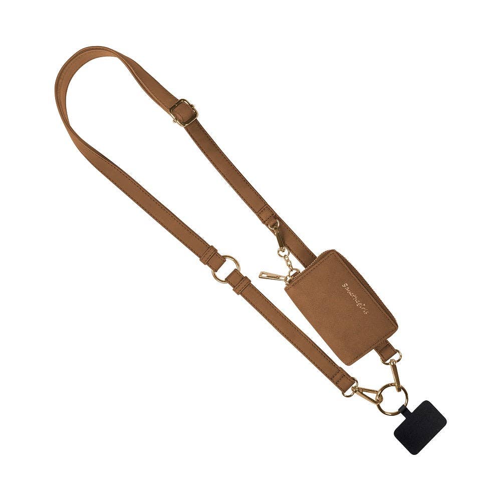 Clip & Go Strap w/Pouch Brushed Vegan Leather: Denim - Denim Pouch