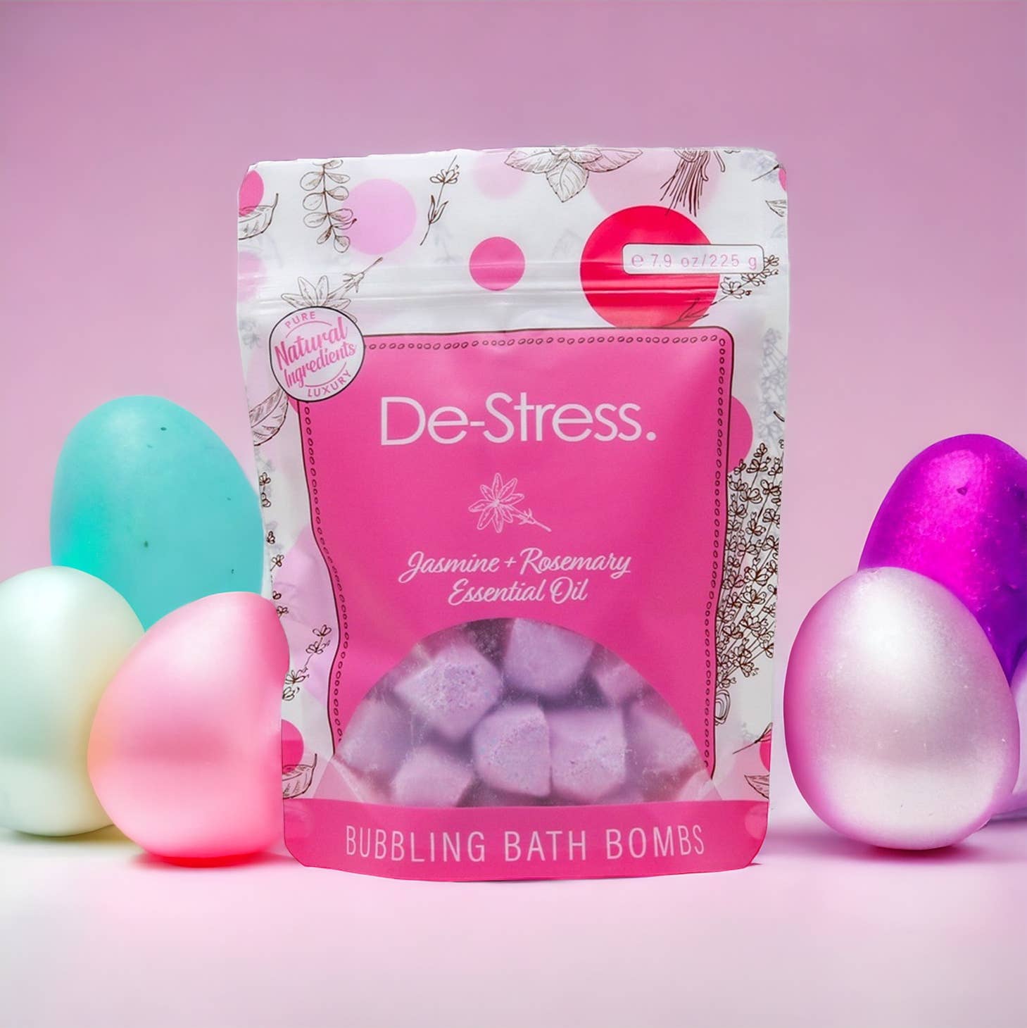 Destress Bubble Bath Bombs