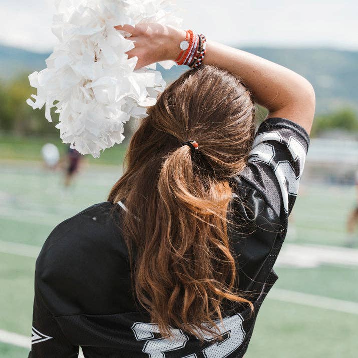 Centennial Game Day Red, Black & White K’alani Hair Tie Bracelets